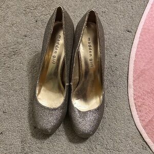 NWOT Madden Girl Sparkling Heels - Silver